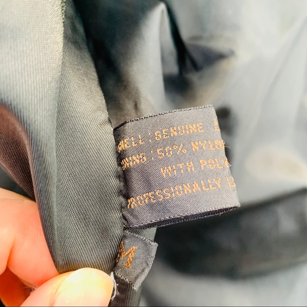 Vintage Genuine Butter Leather Black Bomber Jacket - Picture 8 of 16